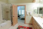 BR 1- Ensuite Bath with Dual Vanities, Glass Shower, Tub